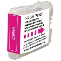 Brother LC1000XL/LC970XL Magenta Compatible Ink Cartridge - Replaces LC1000M/LC970M