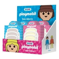 Dohe Playmobil Display Stand with 32 Pads of 25 Sticky Notes - Multi-Surface - Assorted Colors