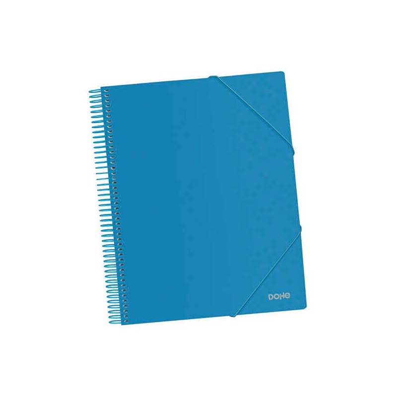 Dohe Folder with 40 A4 Size Covers - 800 Micron Opaque Polypropylene Cover - 80 Micron Transparent Covers - Colorful Plastic