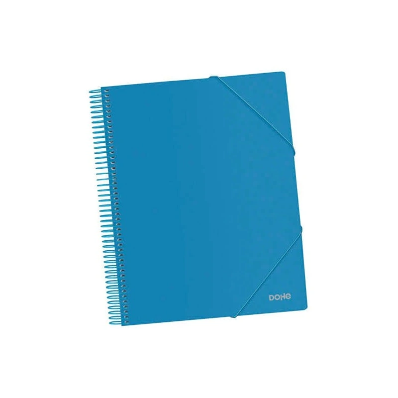Pasta Dohe com 40 capas tamanho A4 - Capa de polipropileno opaco de 800 mícrons - Capas transparentes de 80 mícrons - Espiral