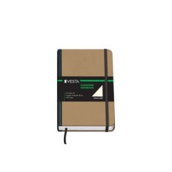 Dohe Cahier Cartonné à Coins Arrondis - 96 Feuilles de Papier Ivoire de 80gr - Couverture en Trois Pièces avec Dos Toilé