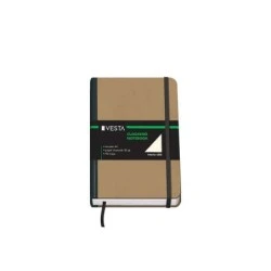 Dohe Hardback Notebook with Rounded Corners - 96 Sheets of 80gsm Ivory Paper - Three-Piece Cover with Cloth Spine - Elastic