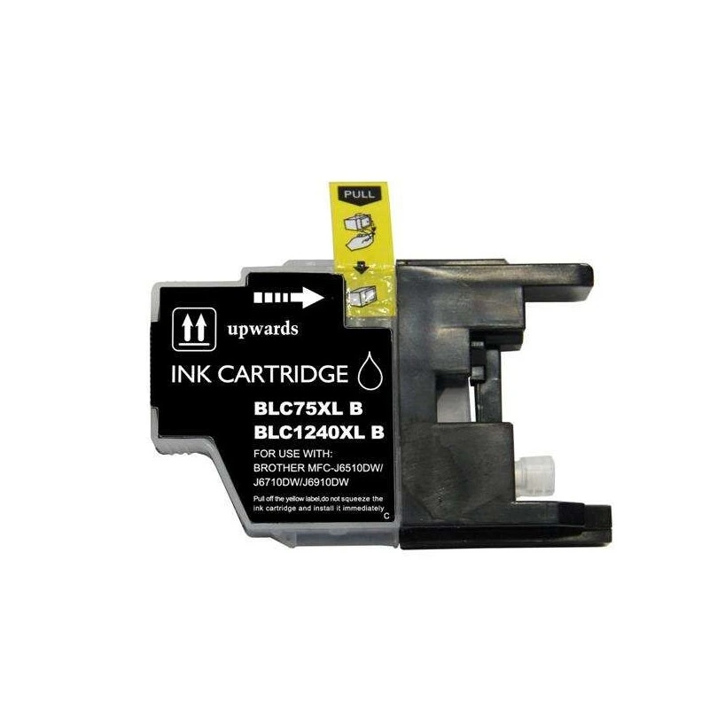 Brother LC1240XL/LC1220XL/LC1280XL Tinteiro Preto Genérico - Substitui LC1240BK/LC1220BK/LC1280XLBK