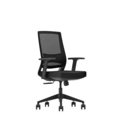 Cadeira de escritório Cromad Senior Range SE2000 - Pistão a gás grau 4 - Apoio lombar - Encosto em malha - Apoios de braços