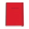 Caderno Espiral Dohe Color Vives A4 100 Folhas Microperfuradas Grade de 5mm - Papelão Forrado com Capa Dura - Fecho de Borracha