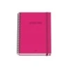 Dohe Colour Vives Cuaderno Espiral A5 100 Hojas Cuadricula 5mm - Tapa Dura Impresa a todo Color y Plastificada en Brillo