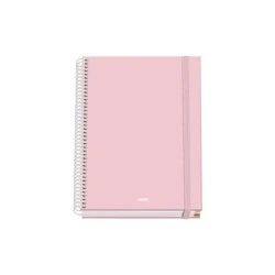 Dohe Serenity Cahier à Spirale A5 100 Feuilles Grille 5 mm - Couverture Rigide Imprimée en Couleur et Laminé Brillant - Bandes