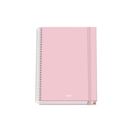 Caderno espiral Dohe Serenity A5 100 folhas grade de 5 mm - capa dura impressa em cores e laminado brilhante - faixas coloridas