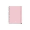 Caderno espiral Dohe Serenity A5 100 folhas grade de 5 mm - capa dura impressa em cores e laminado brilhante - faixas coloridas