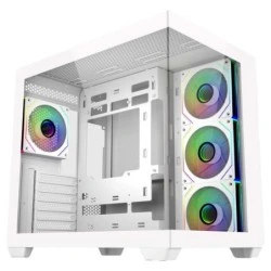 Cooler Master Elite 681 Caja Semitorre ATX/MicroATX/Mini-ITX - 4 Ventiladores 120mm RGB - Vista Panoramica - Doble Camara