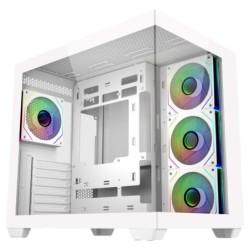 Cooler Master Elite 681 Caja Semitorre ATX/MicroATX/Mini-ITX - 4 Ventiladores 120mm RGB - Vista Panoramica - Doble Camara