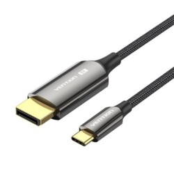 Cabo Vention USB-C para DisplayPort 8K - 2m - Trançado - Preto
