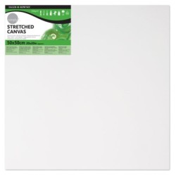 Daler Rowney Simply Bastidor Entelado - 50x50cm - Imprimacion Triple - Grano Medio - 100% Algodon sin Acido - 250g - Color
