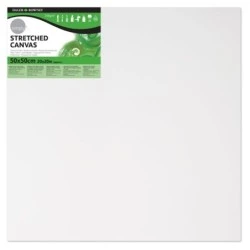 Daler Rowney Simply Bastidor Entelado - 50x50cm - Imprimacion Triple - Grano Medio - 100% Algodon sin Acido - 250g - Color