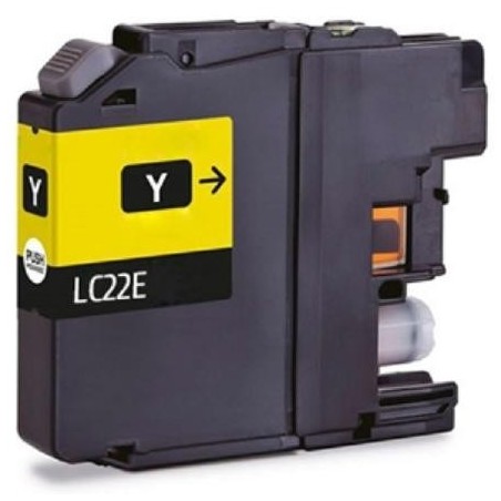 Brother LC12E Tinteiro Amarelo Genérico - Substitui LC12EY