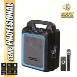 Coolsound Pro 200 Self-Powered Bluetooth Speaker 200W 6,5" 60W RMS with Battery - USB, SD, 6,3mm Jack Mic Input - 1 Pro Cool