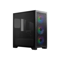 Boitier Cooler Master Elite 302 MicroATX - 3 Ventilateurs ARGB 120 mm - Fenêtre Latérale - Front Mesh - USB-C USB-A 3.5 Audio