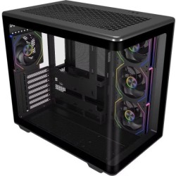 Boîtier Moyen Tour Cooler Master Elite 600 ATX/MicroATX/Mini-ITX - 4 Ventilateurs RGB 120 mm - Vue Panoramique - Double Caméra