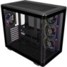 Boîtier Moyen Tour Cooler Master Elite 600 ATX/MicroATX/Mini-ITX - 4 Ventilateurs RGB 120 mm - Vue Panoramique - Double Caméra