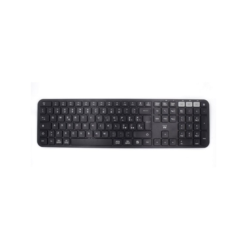 Ewent Wireless Keyboard - Energy Saving Mode - Italian QWERTY IT Layout - 1x AAA Battery (Included) - Range up to 10m - Black