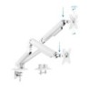 Tooq Swivel Tilt Table Table Support 2 Arms 17-32" - White Color