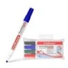 Erichkrause W-500 Pack de 4 Marqueurs pour Tableau Blanc - Pointe Ogive - Trait de 0.8 à 2.5mm - Encre à Base d'Alcool