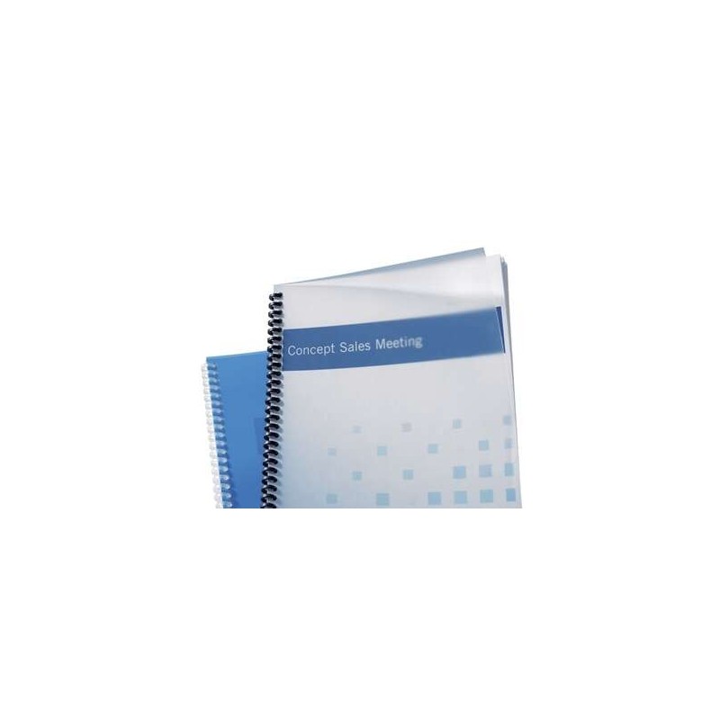 GBC PolyClearView Pack de 100 Tapas de Encuadernar A4 - 500 Micras - Color Transparente
