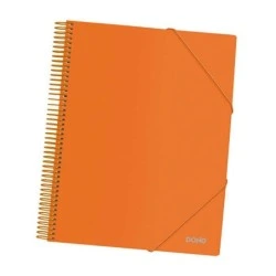 Dohe Carpeta con 40 Fundas Tamaño A4 - Tapa de Polipropileno Opaco de 800 Micras - Fundas Transparentes de 80 Micras - Espiral
