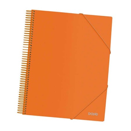 Pasta Dohe com 40 capas tamanho A4 - Capa de polipropileno opaco de 800 mícrons - Capas transparentes de 80 mícrons - Espiral