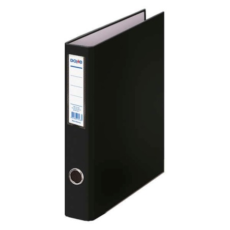 Pasta de argolas mista Dohe 2 40mm - Tamanho do fólio - Medidas 285x350x60mm - Ilhó e porta-cartões na lombada - Papelão