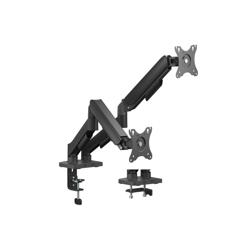 Aisens Soporte de Mesa ECO Contrapeso Giratorio e Inclinable para Monitor/TV 9kg (3 Pivotes - 2 Brazos) de 17-32 - Color Negro