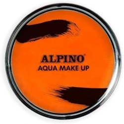 Alpino Aqua Make-up Pó de maquiagem facial aquarela - lava com água e sabão - cor laranja