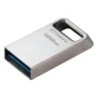 Kingston DataTraveler Micro Memoria USB 128GB - USB 3.2 Gen 1 - Ultracompacta y Ligera - Enganche para Llavero - Cuerpo