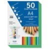 Dohe Pack of 50 A4 Cardboards of 180g/m2 - Neutral PH - Free of Elemental Chlorine - Biodegradable Dyes - Minho Green Color
