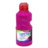Tempera Giotto Extra Quality Glitter - 250ml - Lispa para Uso - Garrafa Bio Pet - Cor Magenta