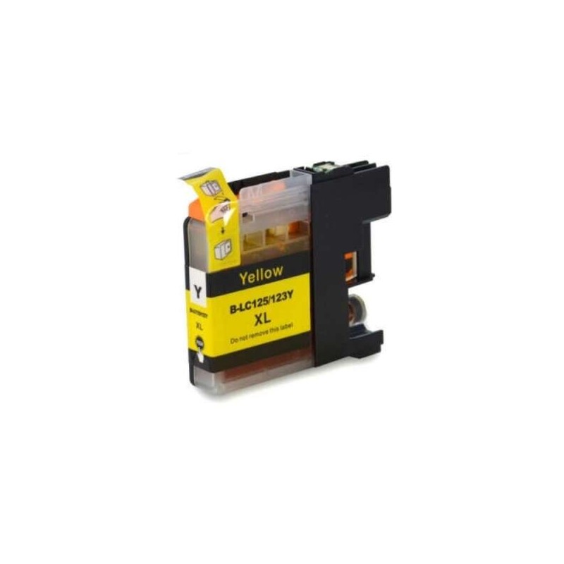 Brother LC123XL/LC121XL Tinteiro Amarelo Genérico - Substitui LC123Y/LC121Y