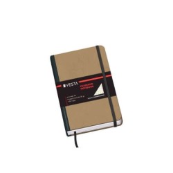 Dohe Cuaderno Cartone con Puntas Redondeadas - 96 Hojas de Papel Ahuesado de 80gr - Tapa en Tres Piezas con Lomera de Tela