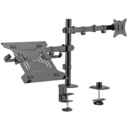 Ewent Desk Stand for 1 Monitor and 1 34" Laptop - up to 9 kg - Black