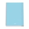 Caderno espiral Dohe Serenity A4 100 folhas microperfuradas grade de 5 mm - papelão forrado com capa dura - fecho de borracha