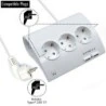 Ewent Regleta de Energia - 5 enchufes - Version Schuko - 16A - 2 Puertos USB - Cable de 1.5m - Color Blanco