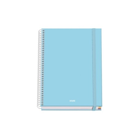 Dohe Serenity Spiral Notebook A5 100 Sheets 5mm Grid - Hard Cover Printed in Full Color and Glossy Laminated - Color Bands