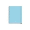 Dohe Serenity Cahier à spirale A5 100 feuilles grille 5 mm - Couverture rigide imprimée en couleur et laminé brillant - Bandes