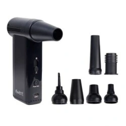 Ewent Pistola de Aire Comprimido - Bomba de Vacio e Inflador - 8 Velocidades -130000 RPM - Bateria de 5000mah - Color Negro