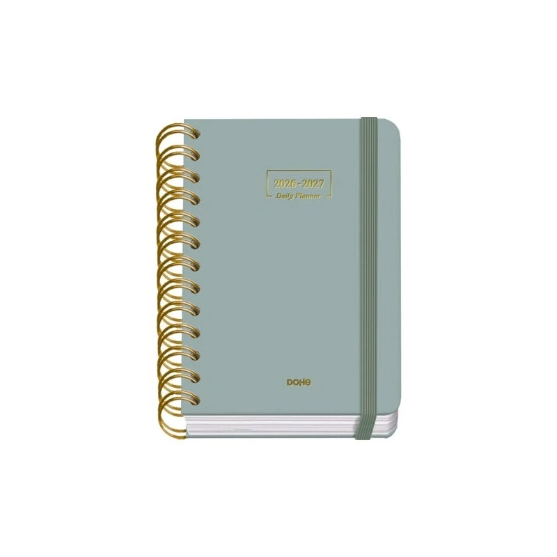 Dohe Premium Agenda Escolar 26/27 - Formato A6 - Dia Pagina - Papel Offset Ahuesado 80g - Cubierta de Carton Plastificado