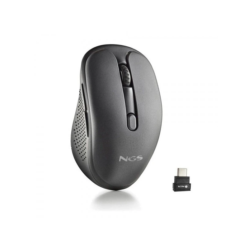 NGS Evo Jot Raton Inalambrico 1600dpi - Conexiones: 2.4 GHz USB-C + Bluetooth 5.1 + Bluetooth 5.1 - 5 Botones - Uso Diestro