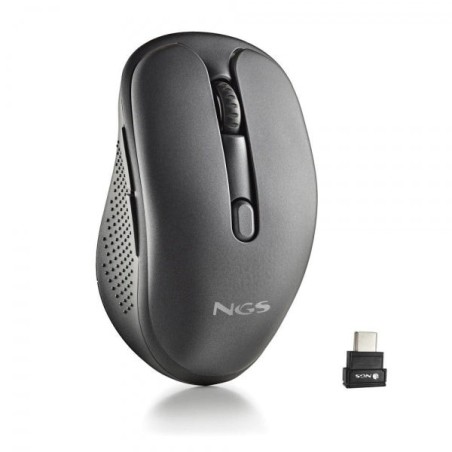 NGS Evo Jot Raton Inalambrico 1600dpi - Conexiones: 2.4 GHz USB-C + Bluetooth 5.1 + Bluetooth 5.1 - 5 Botones - Uso Diestro