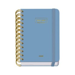 Dohe Premium School Agenda 26/27 - A6 Format - Page Diameter - 80g Boned Offset Paper - Laminated Cardboard Cover - Double
