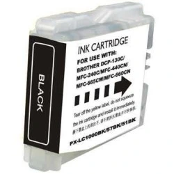 Brother LC1000XL/LC970XL Tinteiro Preto Genérico - Substitui LC1000BK/LC970BK