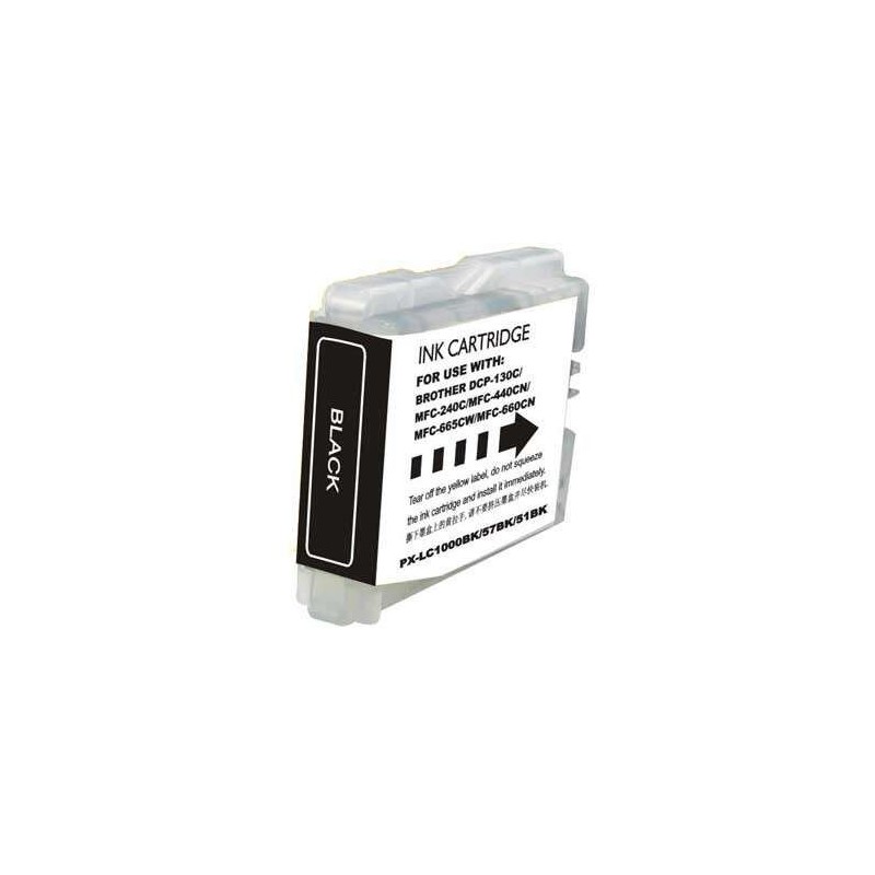 Brother LC1000XL/LC970XL Noir Cartouche d'encre Générique - Remplace LC1000BK/LC970BK