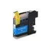 Brother LC123XL/LC121XL Tinteiro Ciano Genérico - Substitui LC123C/LC121C